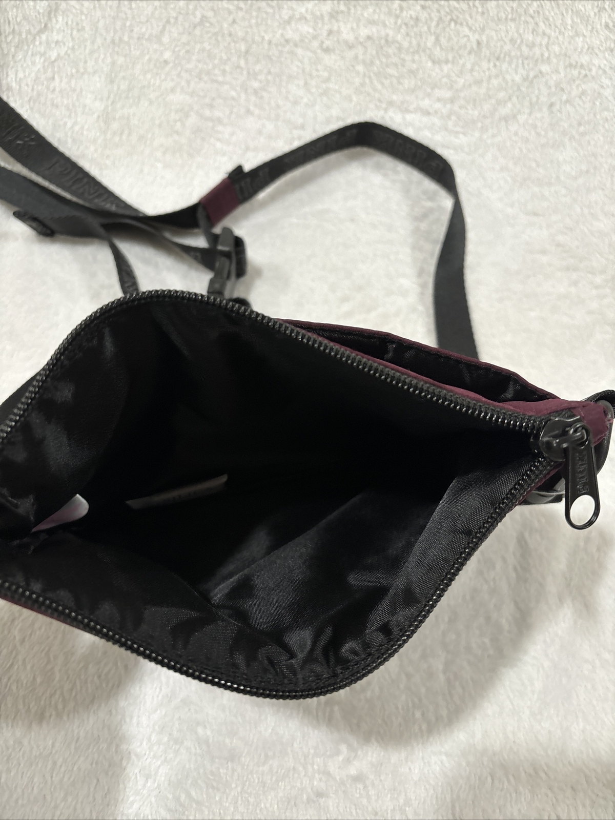 Victoria's Secret Pink BURGUNDY Crossbody Bag Purse NWT