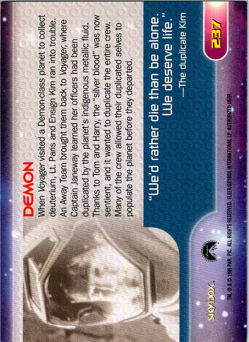 1999 Skybox Star Trek Voyager Closer To Home - PICK / CHOOSE YOUR CARDS - Picture 103 of 157