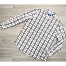 Chaps Mens Stretch Easy Care Button Down Shirt Size XL Plaid