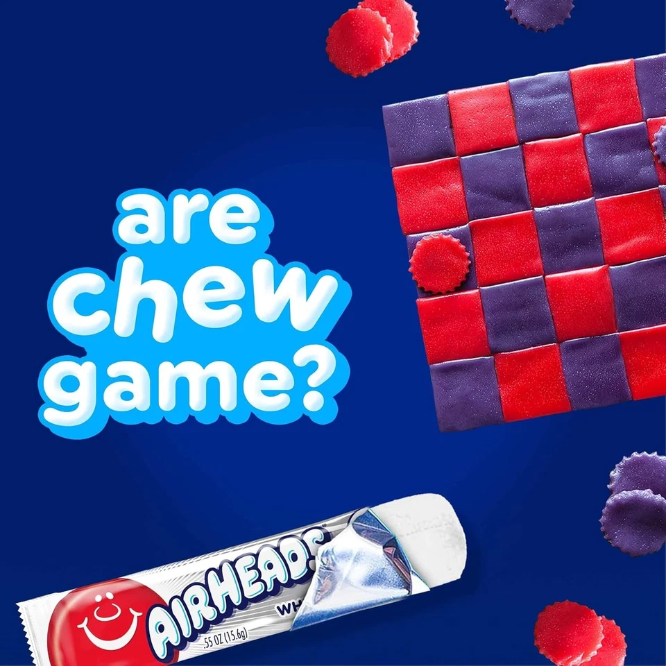 Конфетные батончики Airheads, разнообразная оптовая коробка, жевательные полноразмерные фруктовые батончики, подарки, холидные - Изображение 3 из 4