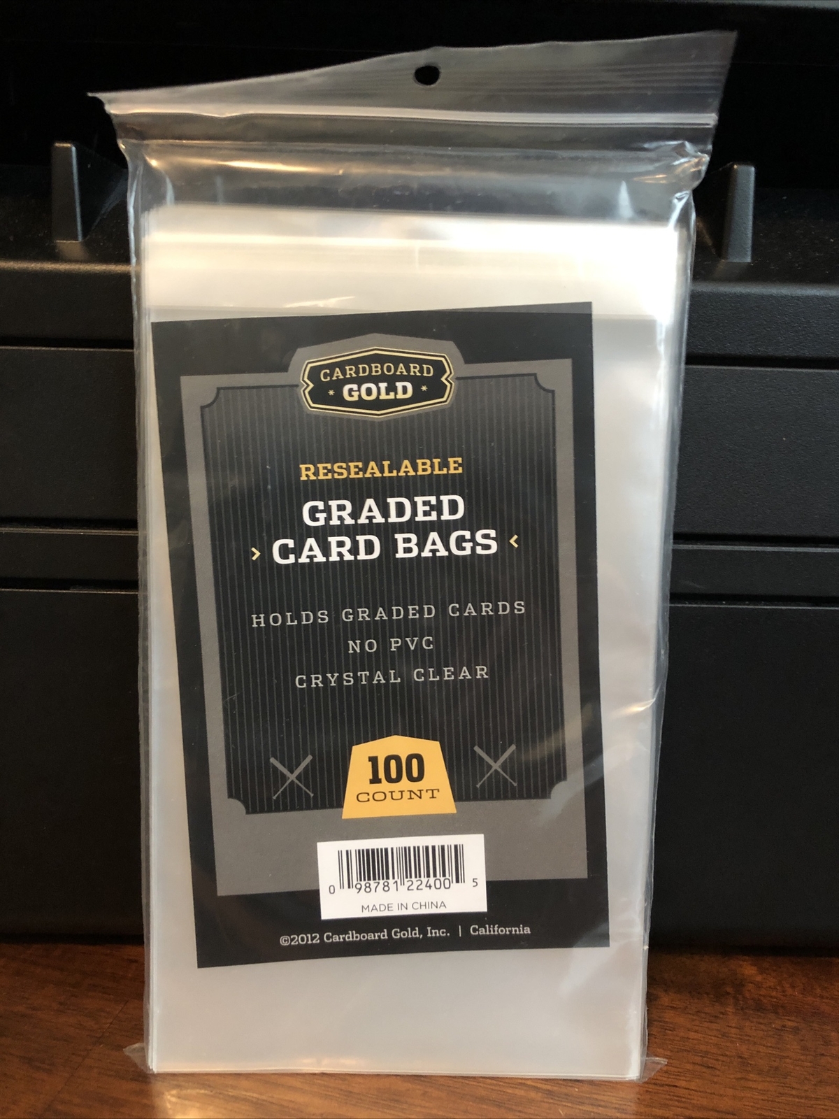 Cardboard Gold Graded Card Bags Resealable Sleeves 1 Pack of 100 eBay
