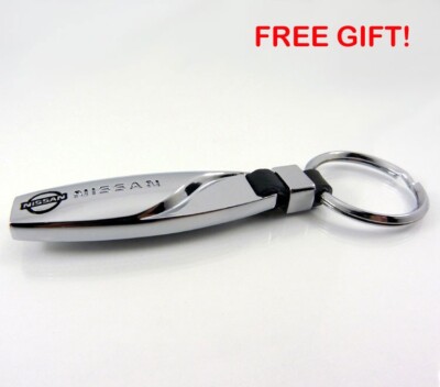 COMPATIBLE WITH NISSAN ONE PAIR (TWO PIECES) KEYCHAIN #1282 -FREE GIFT INCLUDED!