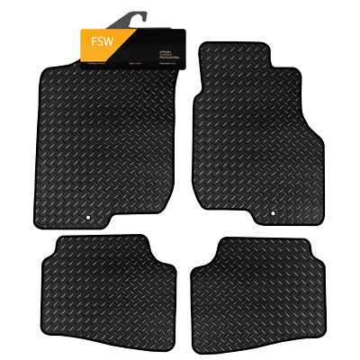 Fits Kia Ceed 2007-2009 Fully Tailored Deluxe Rubber Car Mats in Black