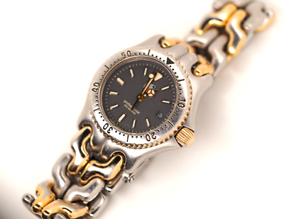 Tag Heuer SEL S95 215 Silver Gold Gray Womens Watch 29mm | eBay