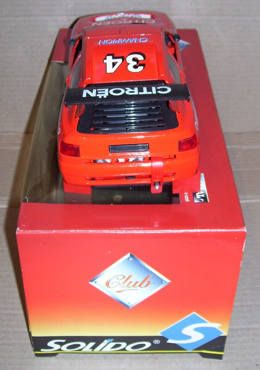 Rare Solido Club 1/18 Citroen ZX Rally Raid Rouge N°34 Ref Rare Solido Club 1/18 Citroen ZX Rally Raid Rouge N°34 Ref