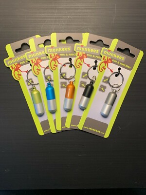 Munkees Keychain Waterproof Capsule Small Assorted Colors - 3625