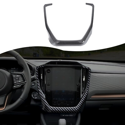ABS Carbon Fiber Dashboard Navigation Cover Trim Für Subaru Fürester 2025