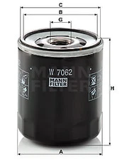 Mann-Filter W 7062 oil filter for Audi Seat Skoda VW