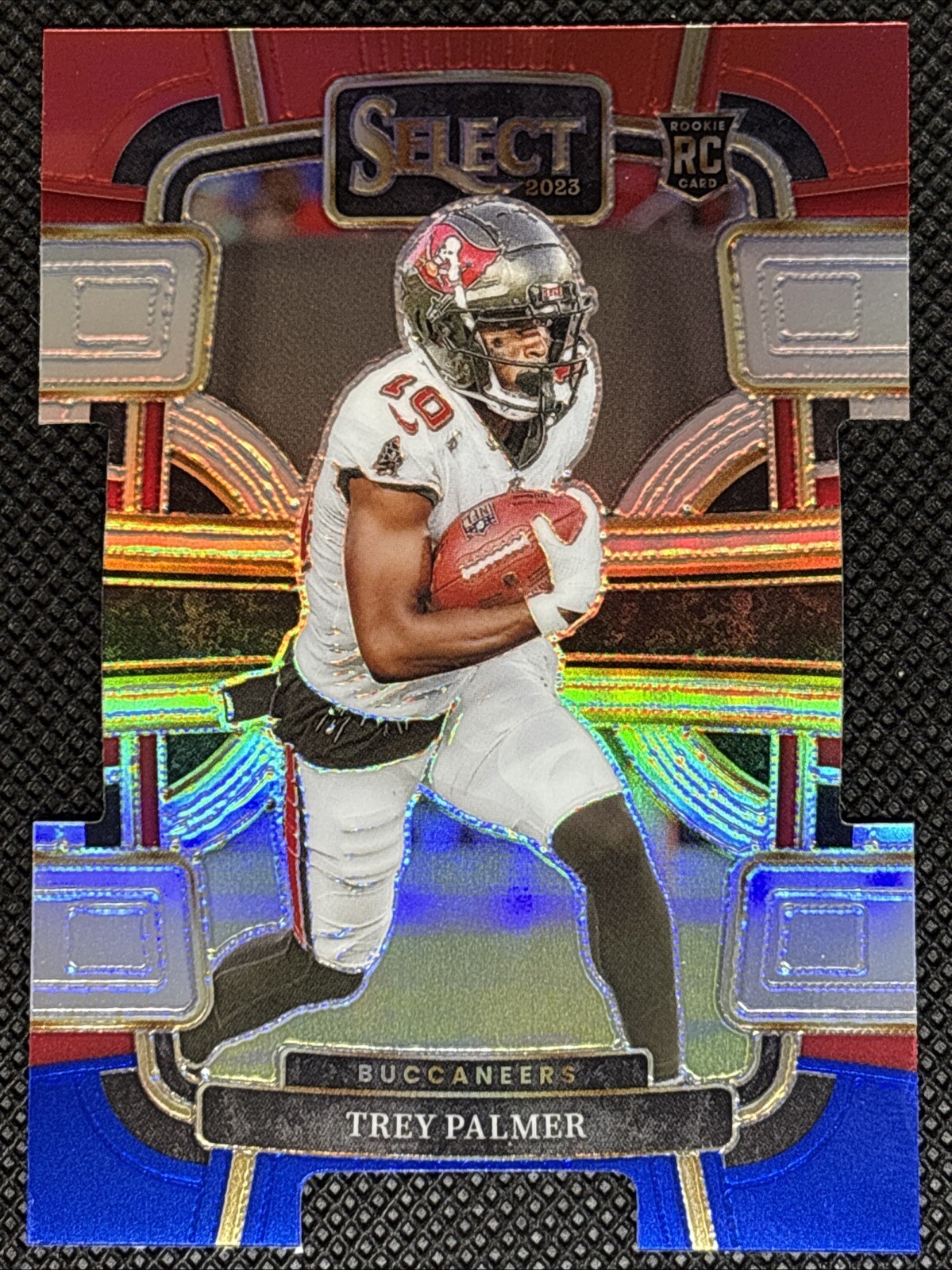 2023 Panini Select - Concourse Red & Blue Prizm Die-Cut #94 Trey Palmer (RC)