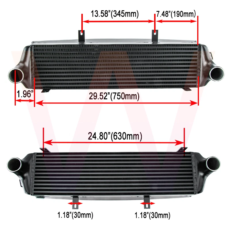 Fit 2013-2018 Ford Focus ST 2.0L L4 400hp Upgrade Front Mount Intercooler 2005 - Image 3 of 4