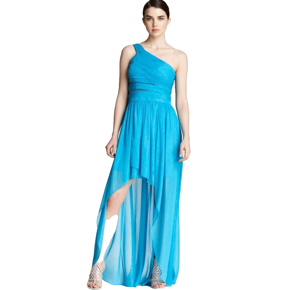 AQUA~ Blue Shimmer Cutout One Shoulder Hi-Low Flare Party Dress Gown 12 NEW $228 AQUA~ Blue Shimmer Cutout One Shoulder Hi-Low Flare Party Dress Gown 12 NEW $228