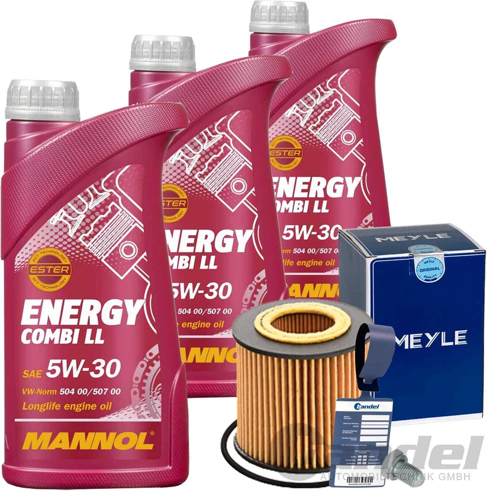 MEYLE FILTER ÖLFILTER+3L MANNOL 5W30 für SEAT IBIZA 4 6J 1.2+LPG 60+70 PS