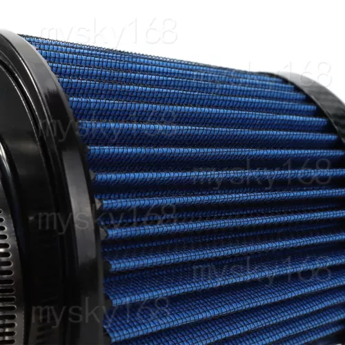 K&N Carbon color Air Filter High Flow Performance Racing Sport Cold Airfilter - Foto 3 di 7