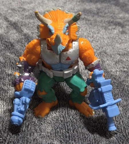 Vintage Teenage Mutant Ninja Turtles Triceraton Complete 1990 Playmates