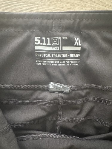 5.11 Tactical Women's Black Layla PT-R Gym Workout Capri Leggings Pants Size XL - Picture 3 of 3