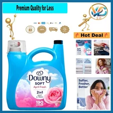 Downy Soft & Fresh Liquid Fabric Softener 2in1 April Fresh 257 loads, 150 fl oz