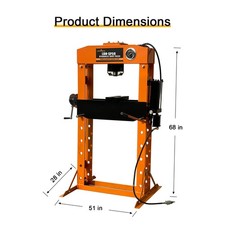 50t Hydraulic Shop Press Hydraulic Press With Press Plate For Bending