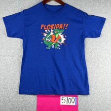 Flotida Gators T Shirt Youth Large Blue Graphic Print Casual