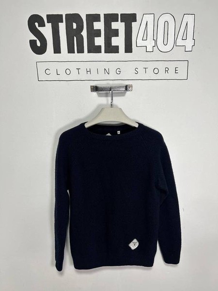 Men Barbour Sweater Navy Wool M