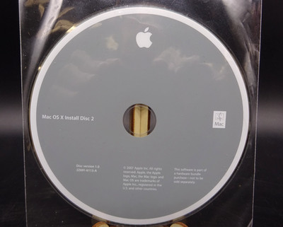 Mac OS X, version 1 Install Disc 2 DVD 2007, 2Z691-6113-A