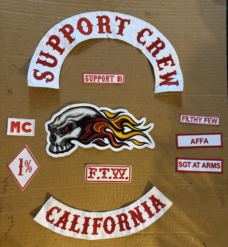 (10) Piece -81- Support Crew MC Patch Set For Collectors Only - Picture 1 of 4