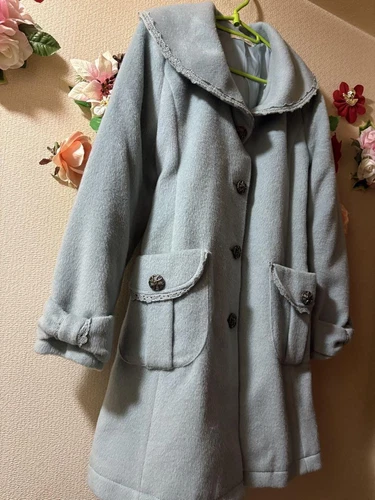 Axies Fam Axes Femme Light Blue Round Color Coat M - Imagen 4 de 4