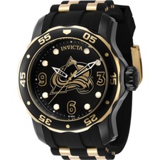 Invicta 42323 NHL Black Dial 48 mm Men's Watch New