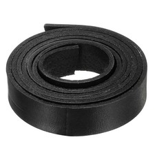 1.1 Yard 15mm Flat Leather Cord, Leather Lacing Strips for DIY Crafts Black