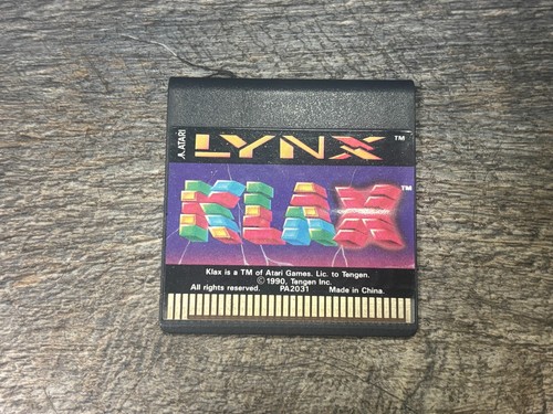 Klax for the Atari Lynx. FREE S&H!