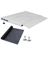 Aluminum Threshold Ramp for Wheelchairs, 3.4-7.1" Rise Door Ramps for Doorways