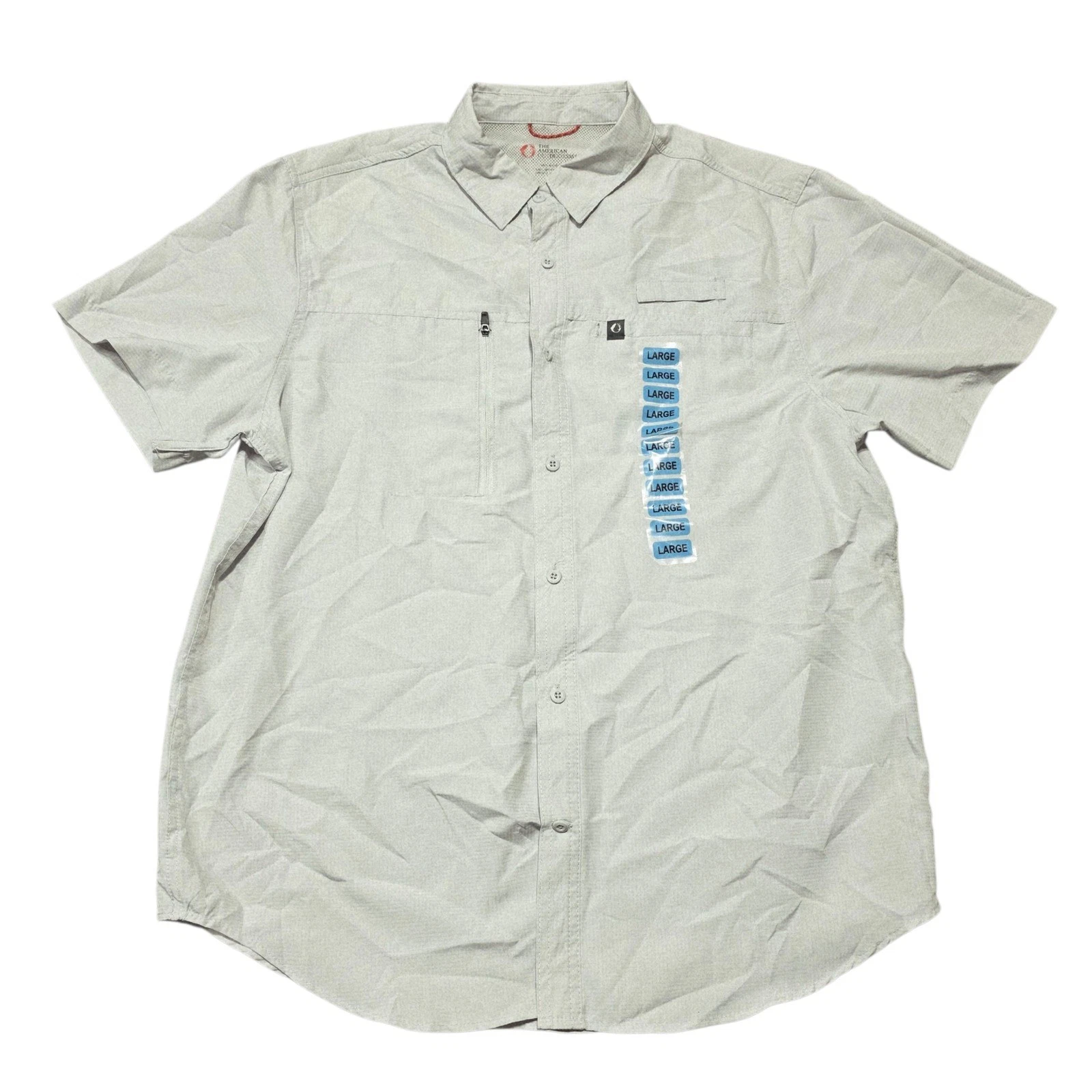 The American Outdoorsman Mens Shirt, Large, Button Up, Fishing, Hiking