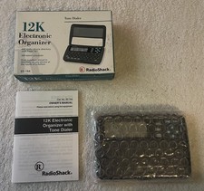 Vintage 1997 Radio Shack 65-744 12K Memory Electronic Organizer w Box  Book