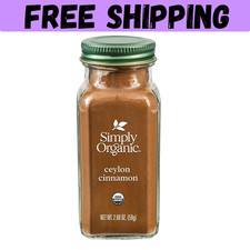 Simply Organic Ceylon Ground Cinnamon, 2.08 oz, Non-GMO Organic Cinnamon Powder