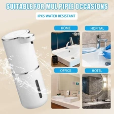Touchless Automatic Soap Dispenser, Foaming USB Rechargeable with Smart Display