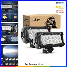 LED Pods 2 Pack 36W 2800LM 6.5 Inch Flood Off Road Light Bar Driving Fog Lamp