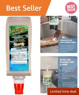 All-Natural Magic Hand Soap - Industrial Cleaner with No Greasy Residue, 3.55 L