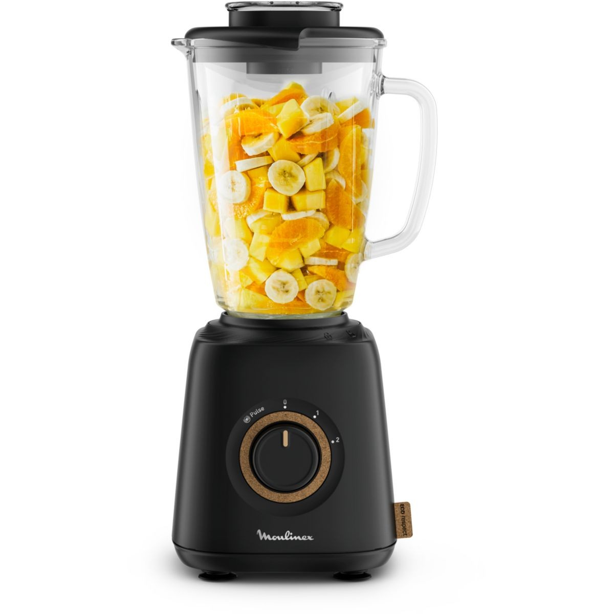 Blender Moulinex Eco Respect fini les grumeaux mixeur bol verre incassable