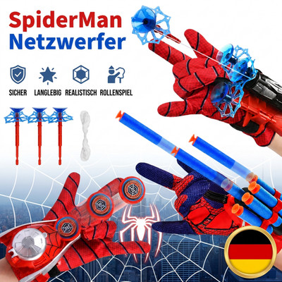 Spiderman Web Shooter Netzwerfer Spinnennetz Waffe verbesserte Version Geschenk