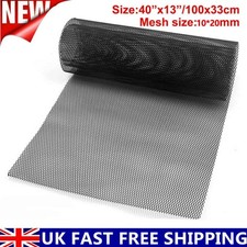 Grill Mesh Aluminium Alloy Car Bumper Vent Metal Rhombic Grille Net 20x10mm UK