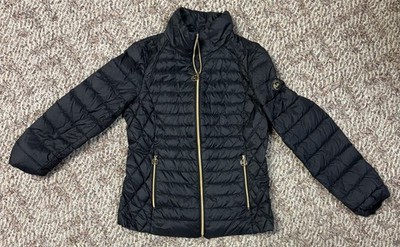 Michael Kors Packable Down Puffer Jacket Women Size Small Black