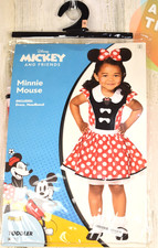 Disney Mickey and Friends Minnie Mouse Toddle Kids Costume Dress 2T NO HEADBAND