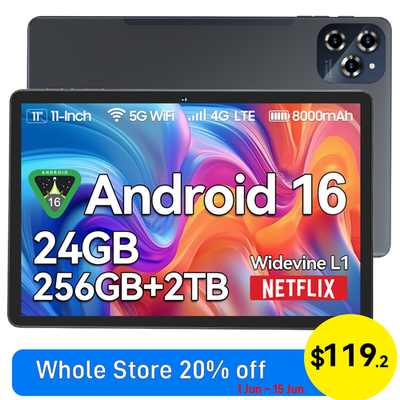 TABWEE W90 Android 16 Tablet 11