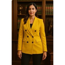 Blazer Zara taglia S giallo