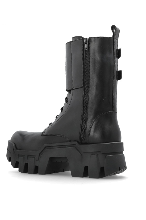 Balenciaga - Men - Platform ankle boots ‘Bulldozer Combat’ - Black thumbnail 5