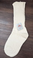 NWT Vintage 90s Women  s Mens Slouch Socks White Y2K 9-11 USA