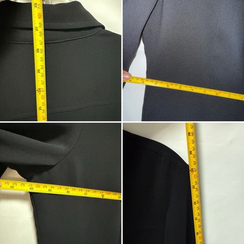 NY & Co schwarzes Button Down Hemd Damen M Langarm Bluse Karriere Büro Oberteil - Bild 11 von 17