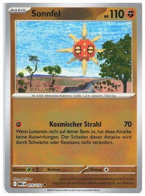 Solrock 075/132 Uncommon Mega Evolution Pokemon Reverse Holo Near Mint
