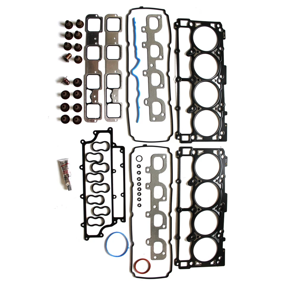 Conjunto de junta de cabeça para 2005-2010 Chrysler Dodge Jeep Grand Cherokee 6.1L atacado - Imagem 2 de 4