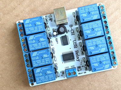 8CH Relay USB interface DC12V controller 10A Smart Home Industrial 101-70-116