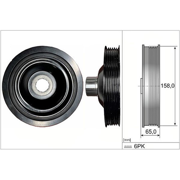 INA Riemenscheibe Kurbelwelle FüR Mercedes W204 W205 W212 W213 X/C253 M274-image